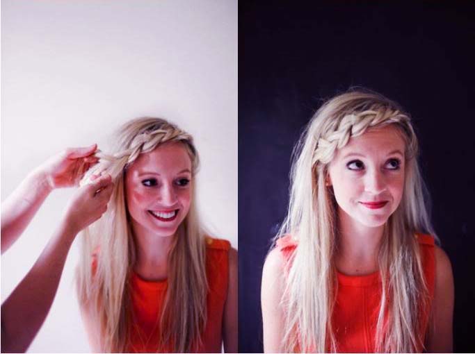 zaplatana grzywka zaplatana grzywka