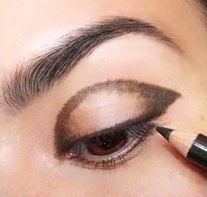 złoto i brąz makijaż