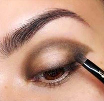 złoto i brąz makijaż