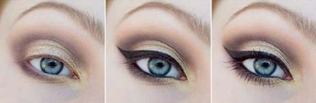 makijaż dzienny ze złotym akcentem makijaż dzienny ze złotym akcentem